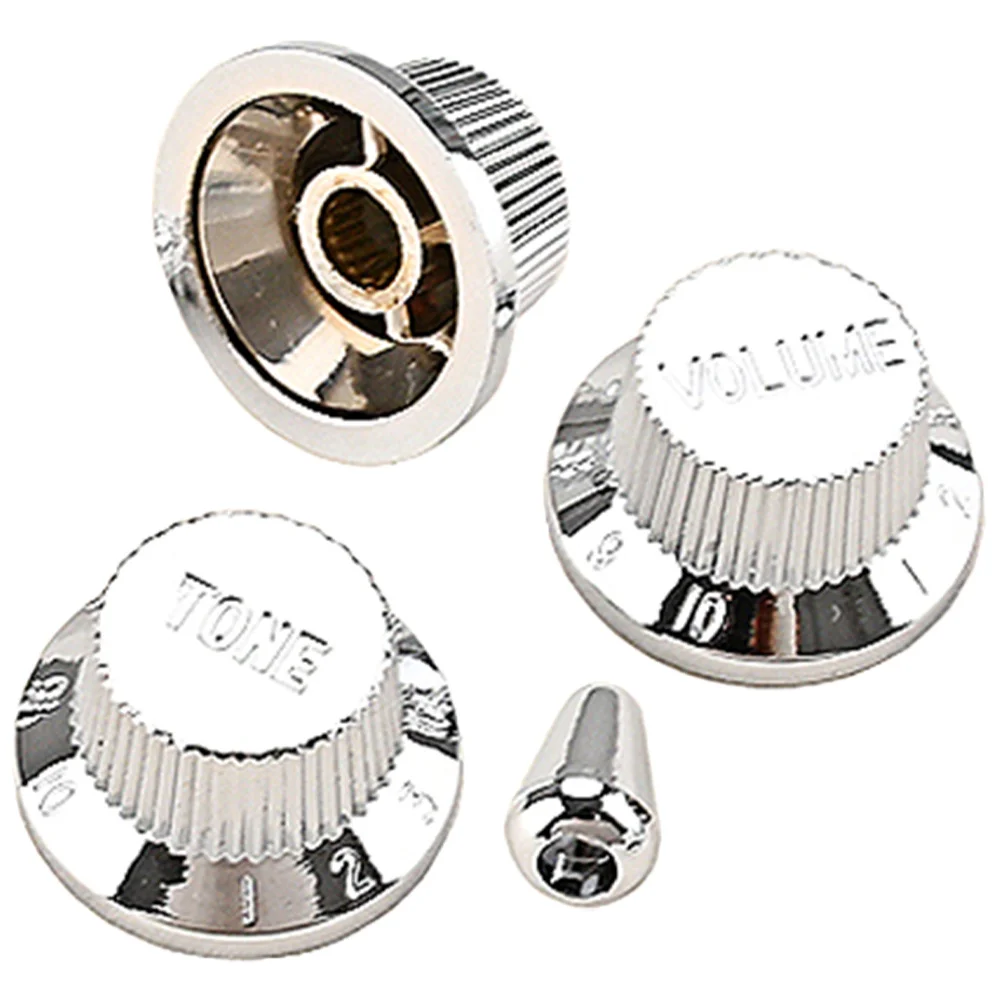 

1Set Durable Metal Guitar Volume Tone Knobs Practical for Sound Equipment Tuning Guitar Volume Knobs Metal Knob for Guitars