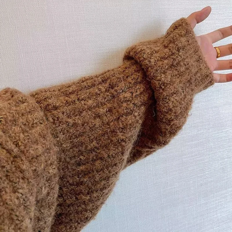 Herbst Winter männer Einfarbig Strickjacke Pullover Strickwaren Koreanische Taste Strickjacke Männlichen Vintage Pullover Hip-Hop Streetwear – Detail 20
