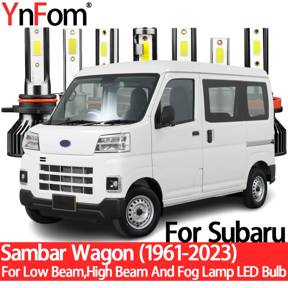 

YnFom For Subaru Sambar Wagon 1961-2023 Special LED Headlight Bulbs Kit For Low Beam,High Beam,Fog Lamp,Car Accessories