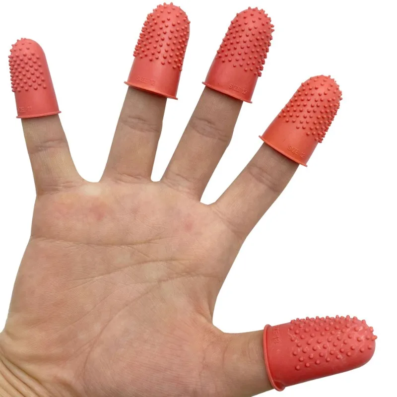 

Silicone finger cover, non-slip thermal insulation belt particle finger cover