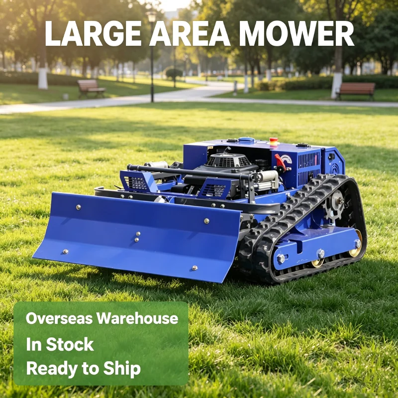 Customized CE EPA Rechargeable Crawler Remote Control Mower Self-Propelled IPX4 Waterproof for Mountain Terrain