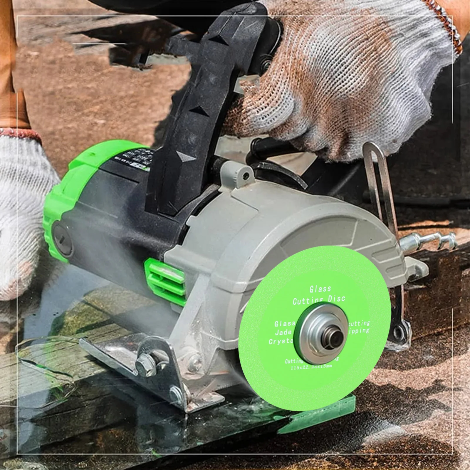115mm/125mm Emery Cutting Disc For 100 Type Angle Grinder Glass Jade Crystal Wine Bottle Ceramic Tiles Cutting Grinding Tools