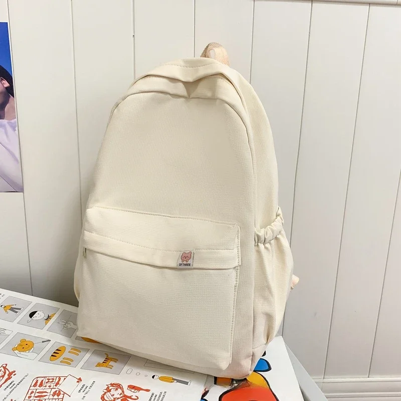 

New Waterproof Nylon Women Backpack Female Travel Bag Backpacks Schoolbag for Teenage Girls Solid Color Bookbag Mochila Bookbag