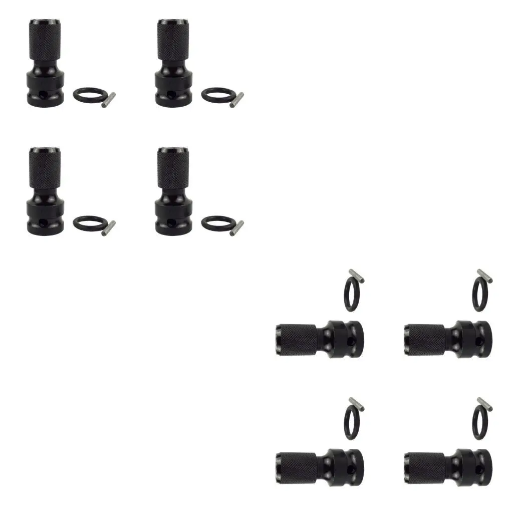 

652F 4Pcs Socket Adapter 1/2inch Square Drive to 1/4inch Hexagonal Quick Release