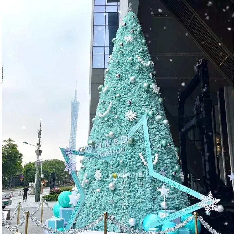 Large Christmas tree 3m set 8/10m frame special-shaped tree Christmas shopping mall hotel outdoor luminous