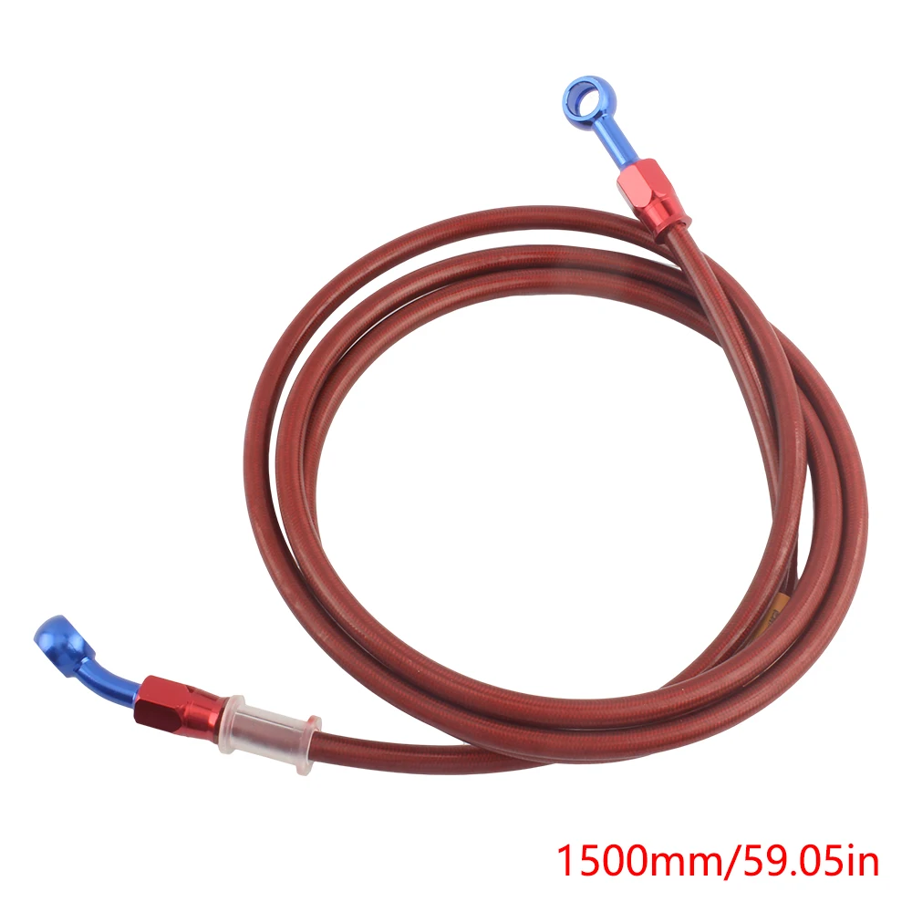 ATV UTV Motorcycle Brake Hose Extension Cables Moped Universal Metal Hoses Lever M10 Scooter Go Kart Motocross Hydraulic Clutch