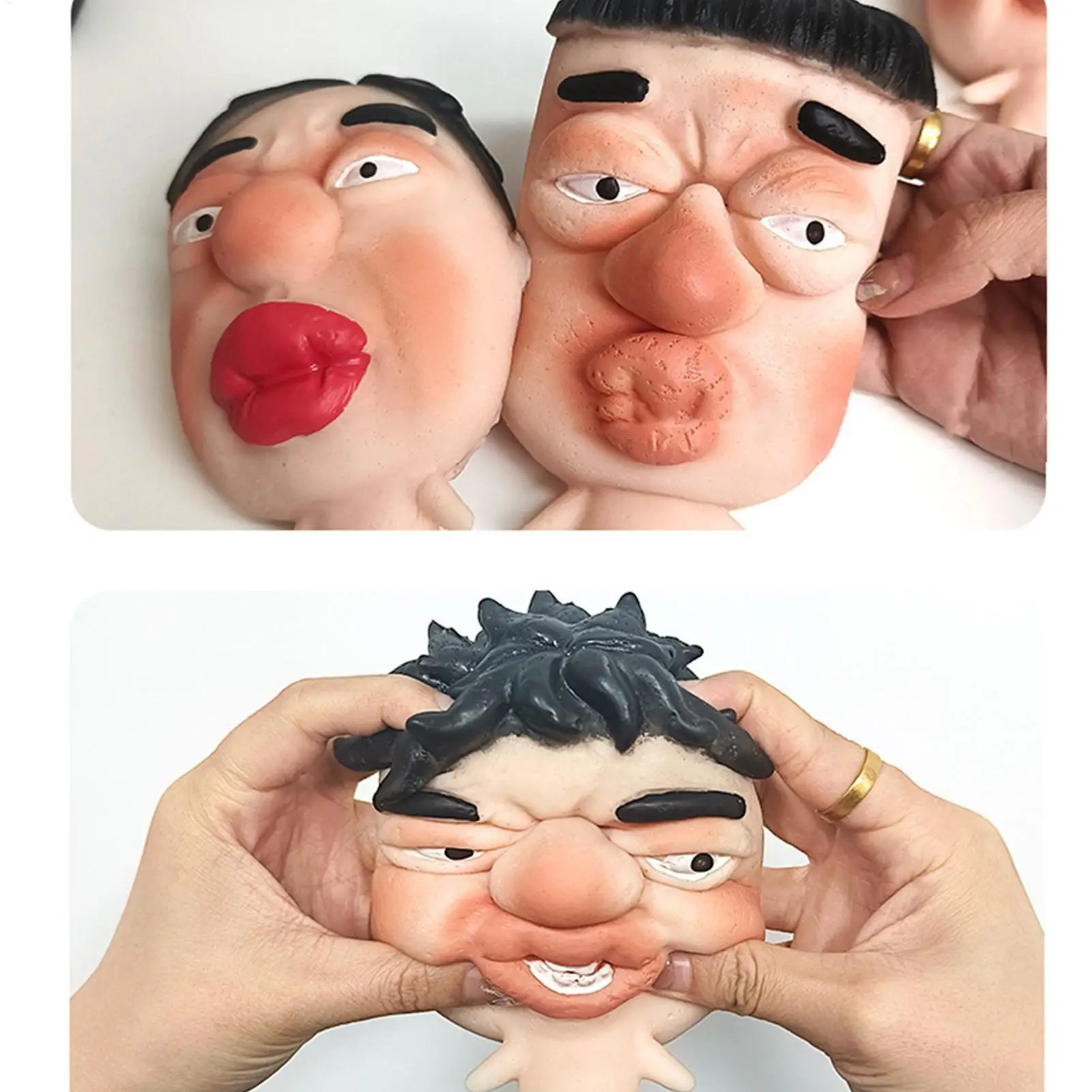 Dekompressionen Squishys Gadgets Ultra Soft zum Auspressen in großer Gesichtsform Stressabbau-Spielzeug Hand-Entspannungsspielzeug