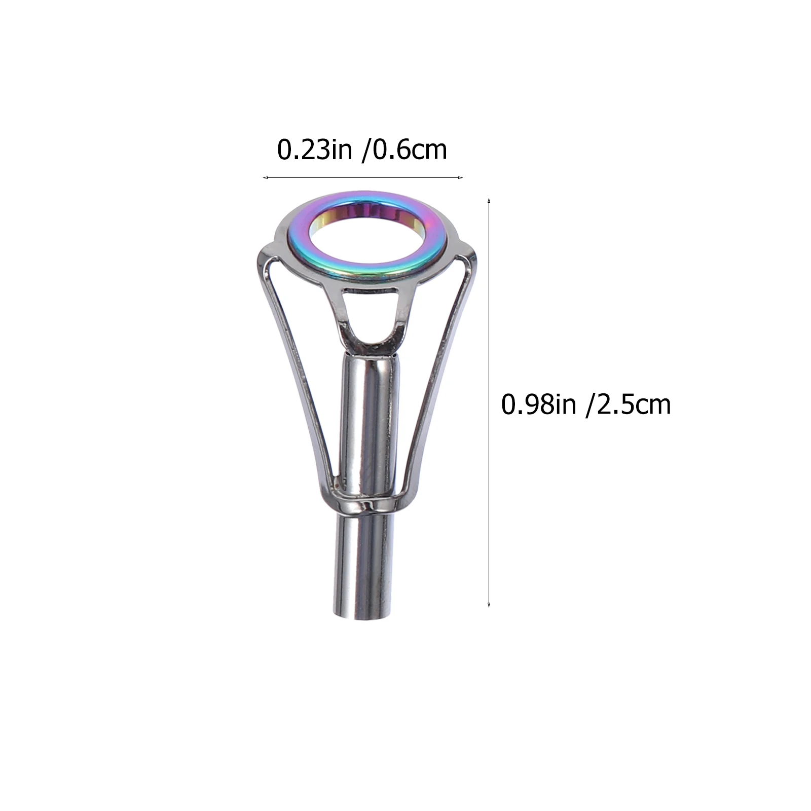 

5pcs Fishing Rod Guide Accessories Stainless Steel Wire Ring Saltwater Pole Jigging Reusable Durable Small Size Gift