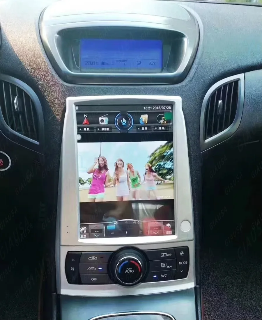 New upgrade Android13 Car GPS Navigation For Hyundai Rohens Genesis Coupe Multimedia Player Auto Radio Stereo Recorde Head Unit