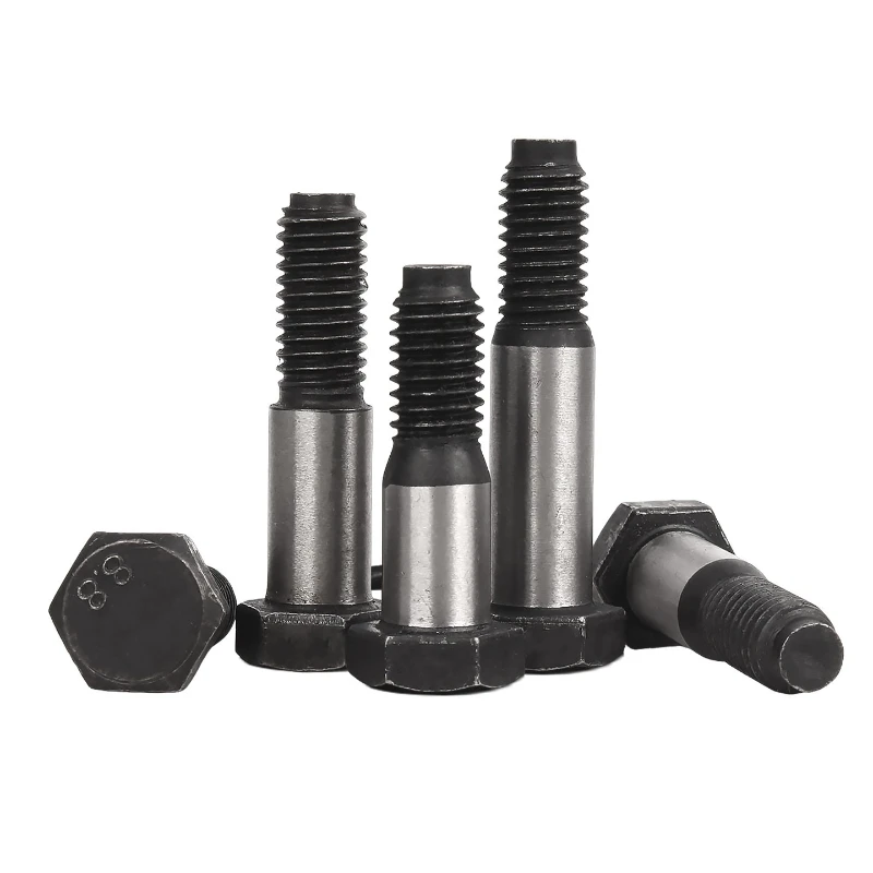 New Hex Hexagon Locating Plug Screw Carbon Steel Hinge-Mounted Bolt Length 45~180mm M20 M22 M24 M27 M30 M36 Black Grade 8.8