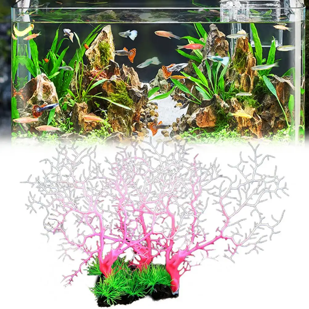 Fancy Simulation Coral Tree Fine Craftsmanship Bright Color Multiple Colors Artificial Coral Ornament Aquarium Decoration