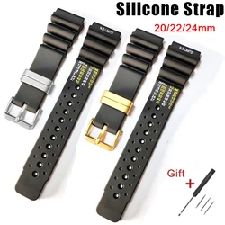 ND Limits Diver Silicone Strap 20mm 22mm 24mm Rubber Waterproof Wristband Soft Bracelet for Citizen for Water Ghost Resin Band