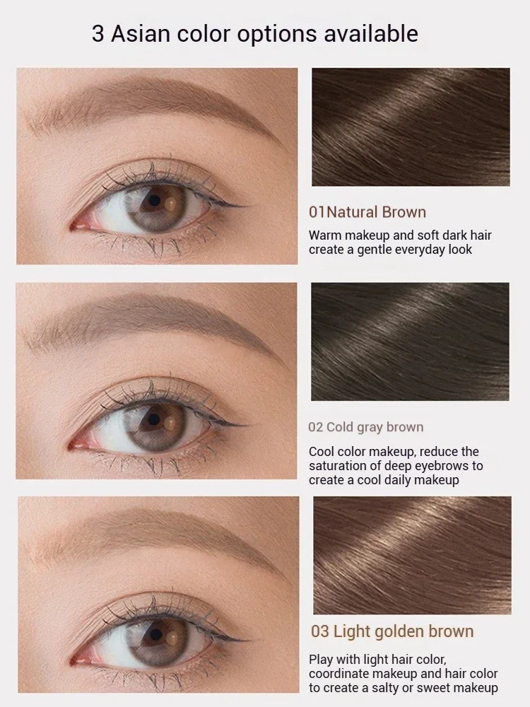 Gracebabi Eyebrow Pencil Eyebrow 2-In-1 Blade Brush Dual Head Dual Effect Three-Dimensional Waterproof