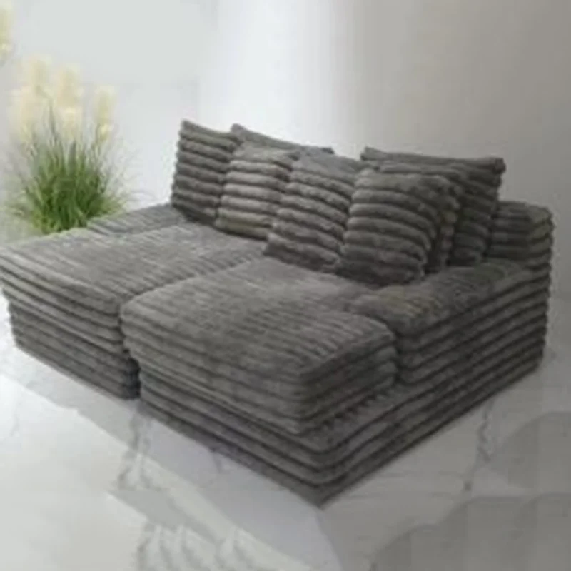 

Corduroy Customizable Compression Sofa Cushion Bed Modern Relaxing Compression Sofa Design Arm Sedie Da Soggiorno Furnitures