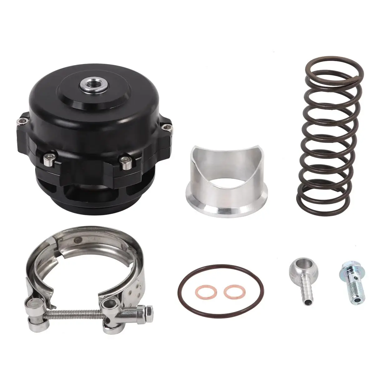 50mm Blow Off Valve (BOV) - Universal for Turbocharged Vehicles, 6PSI + 18PSI Springs (Up to 24PSI Boost), CNC Aluminum