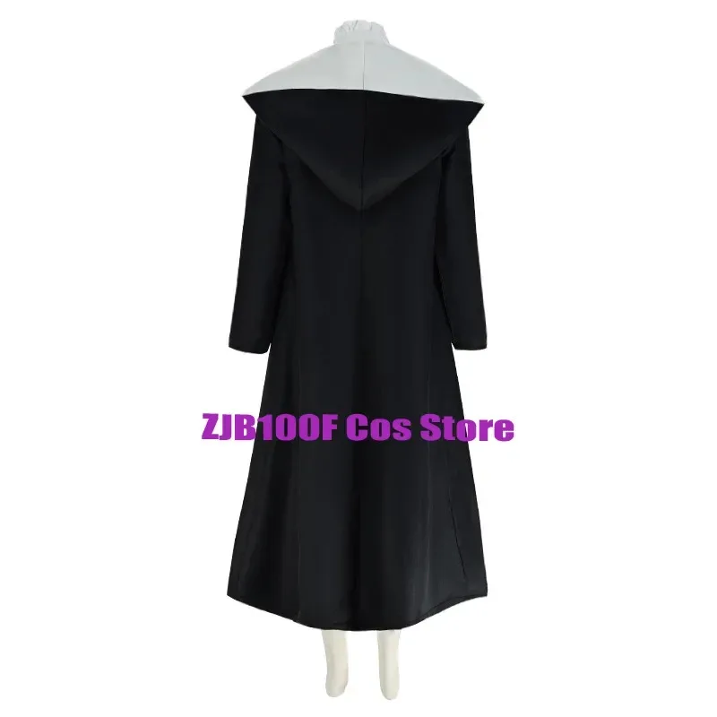 QQ 123 عن بعد تأثيري أنيمي تجميد ما وراء نهاية الرحلة زي الأرجواني شعر مستعار فستان خندق موحدة هالوين لعب الأدوار الزي ل Wo #5