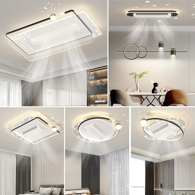 Bladeless fan light Living room fan light