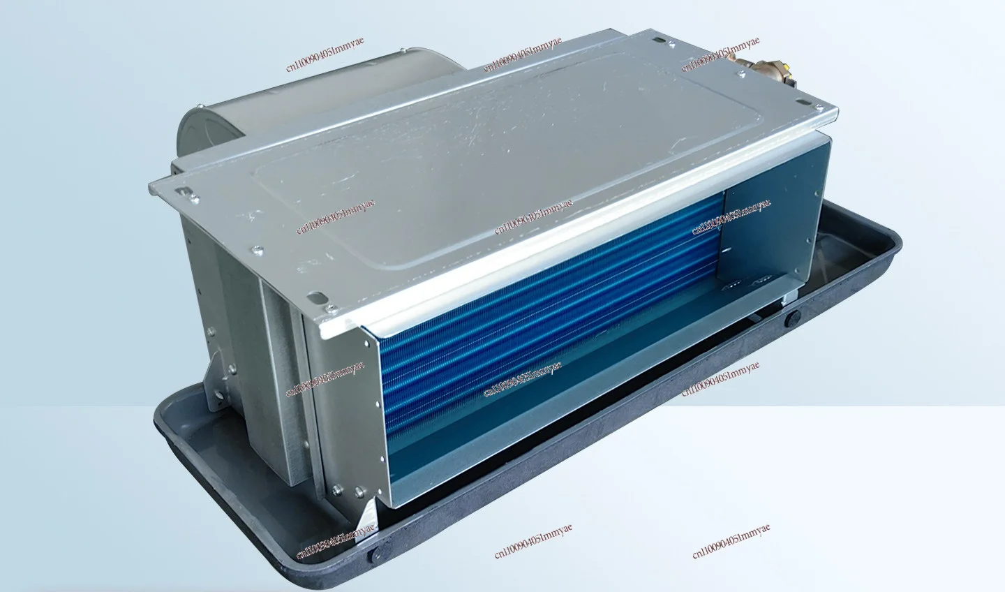 Fan coil large air volume factory workshop air duct machine central air conditioner end horizontal concealed fan