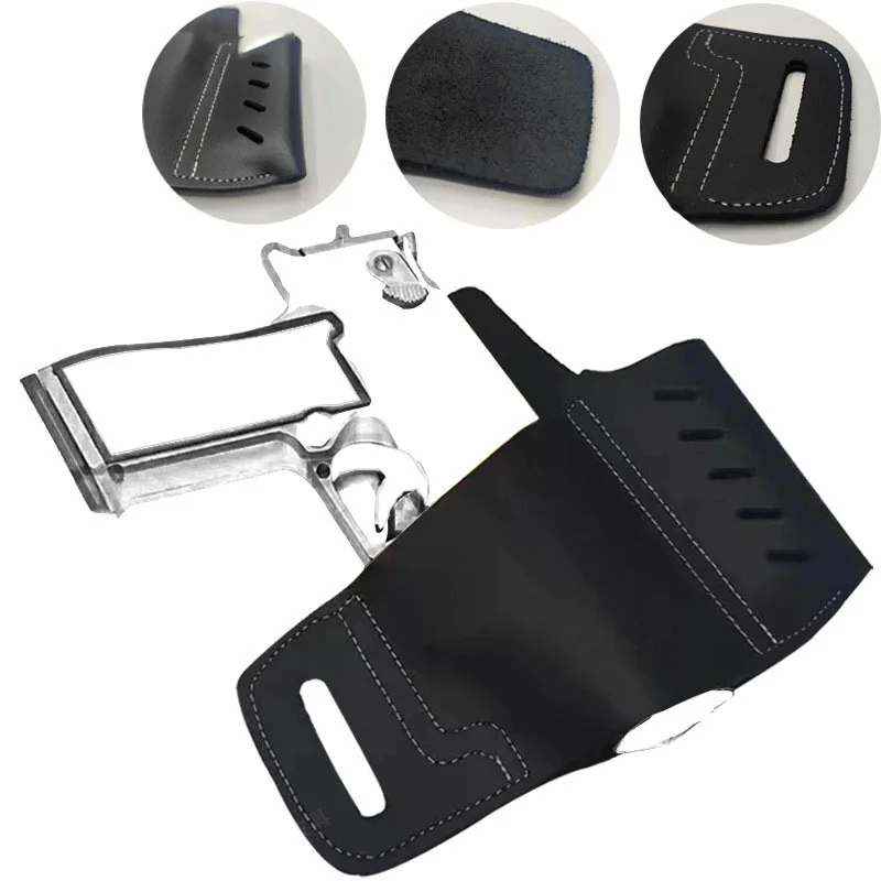 Funda táctica cuero EDC para cintura – Bolsa portátil caza y outdoor - imagen 4