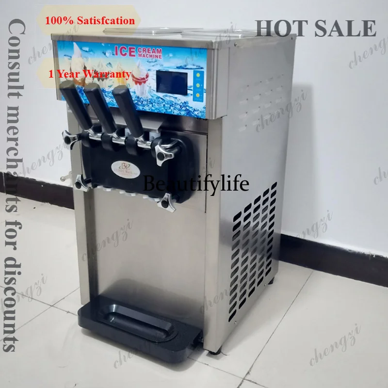 

A81 3 Flavor Ice Cream Maker Yogurt Ice Creme Making Machine Commercial Soft Serve Ice Cream Machine For Business