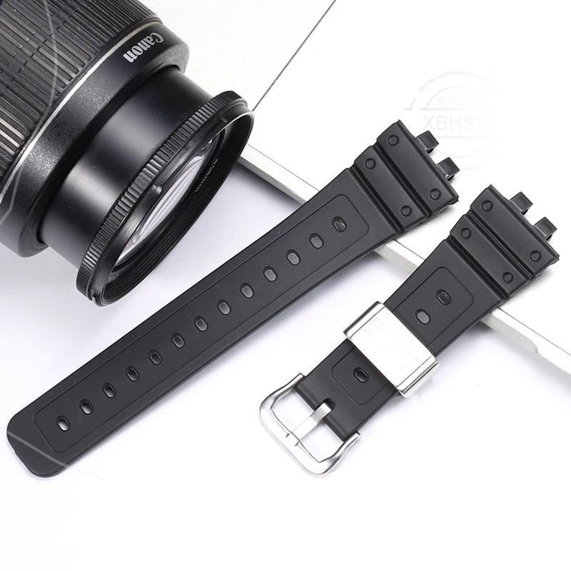 Accesorios de reloj de resina para Casio GMW-B5000 Gmw b5000 GM-B2100, correa deportiva para hombre, pulsera de goma negra resistente al agua