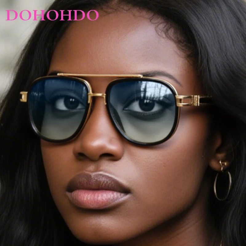 

Trendy Popular Pilot Sunglasses For Women Men Fashion Brand Design Eyeglasses Summer Traveling Fishing Driving Shades Male UV400