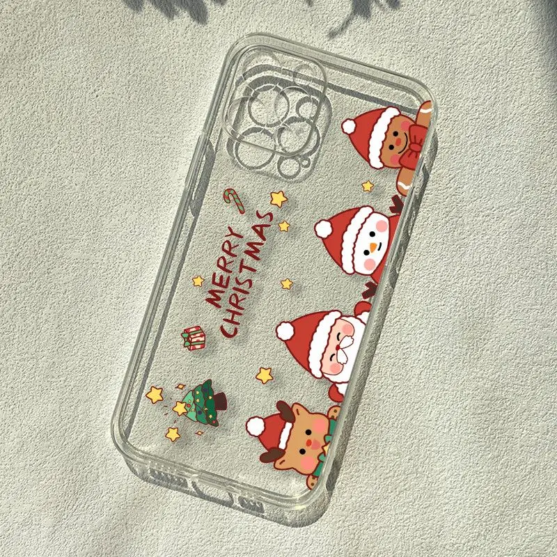 Cartoon Christmas Phone Case For OPPO A60 A40 A78 A36 A76 A93 A53 A54 A9 A31 A57 2020 A3S A5 A16 A16K A38 A18 soft