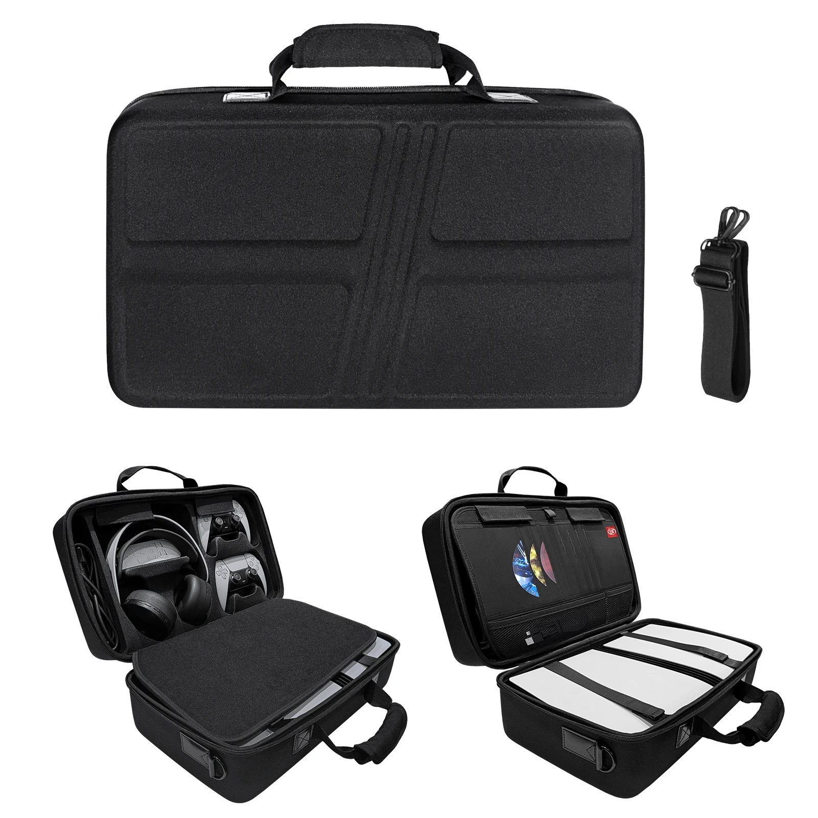 Carrying Case For PS5 Pro Shoulder Bag Console Controller Storage Bag Portable Protective Case Large Capacity Bag Accessories