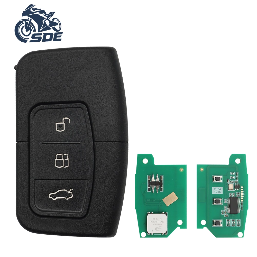 

SDE 3M5T15K601-DC/DB Keyless Go Remote Smart Key 433,92 МГцID46 PCF7952 4D63 Чип для Ford C-Max Focus MK2 Kuga Mondeo Galaxy