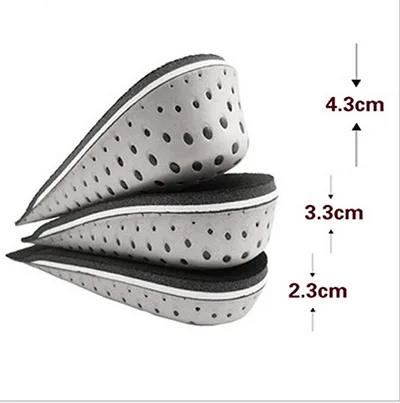 Unisex Height Increase Insoles Orthopedic Insoles Sneakers Heel Lift Foam Soft Shoe Pads Men Women Shoes Flat Feet Arch Support