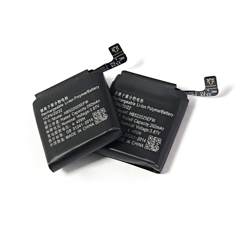Batería de repuesto para reloj HB522025EFW 292mAh para Huawei GT 3 42MM/GT3 Pro 43mm Smart Watch 2