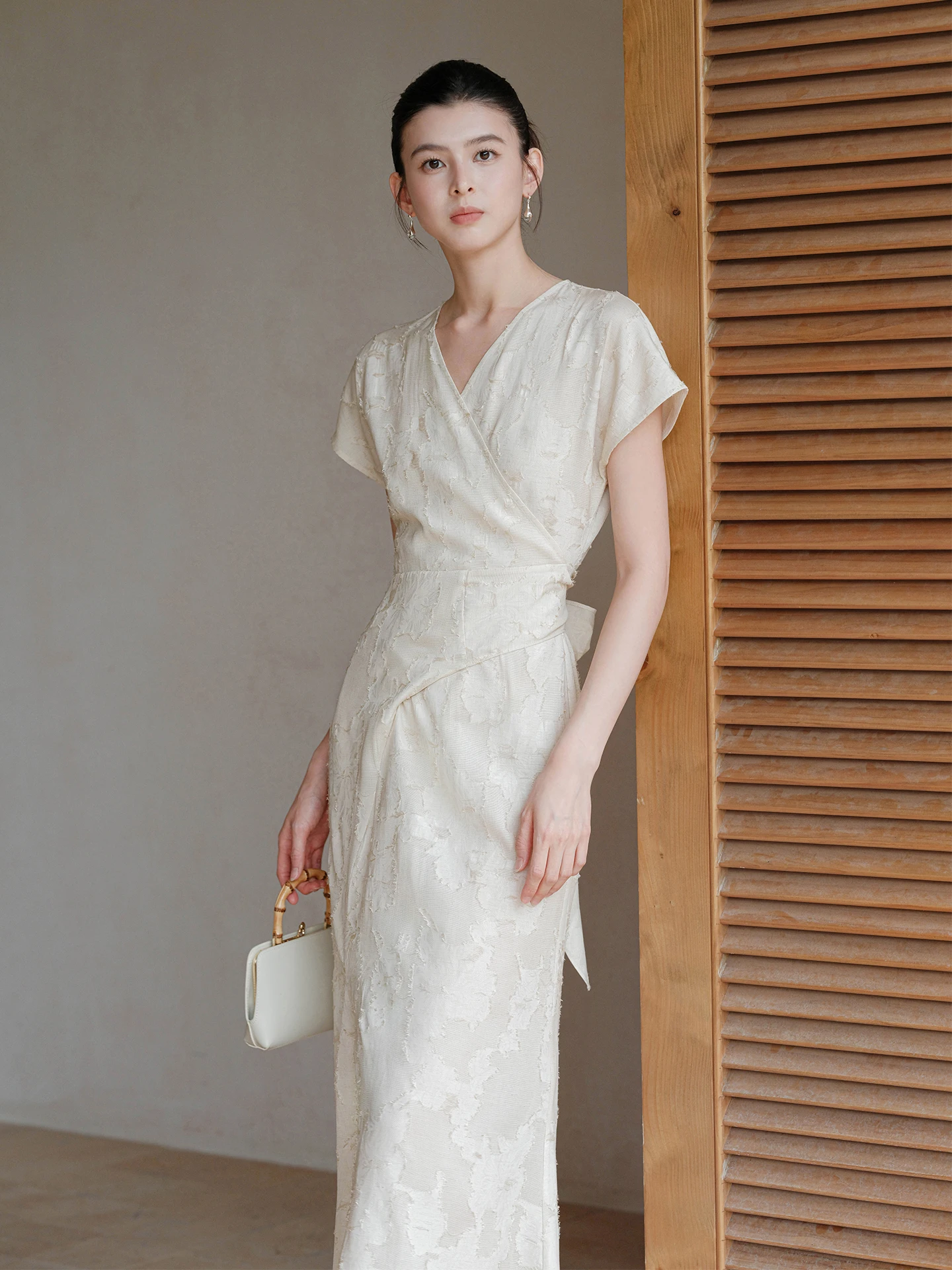 

Ele Slim Fit Long Dr New Chinese Sle Linen Dr Women's Summer National Sle Silk Plant Dye Cut Flower ort Sve