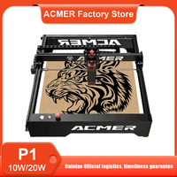 ACMER P1 20W Laser Engraving Machine With 10W Laser Head For Metal Wood Acrylic Laser Engraver Cutter Machine 400x410cm