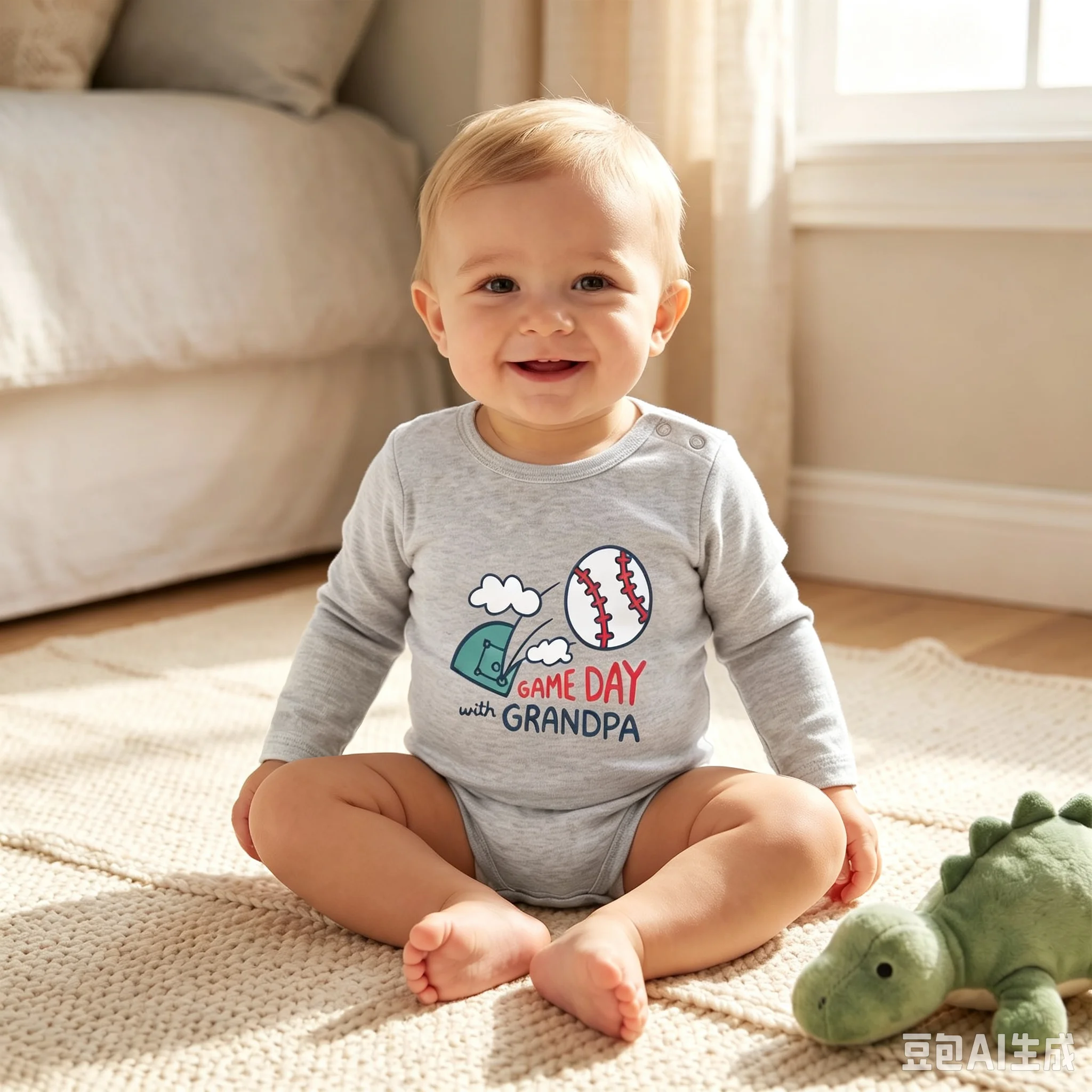Newborn Long Sleeve Rompers Infant Clothing Cartoon Bodysuit Baby Boys Girls Cute Simple Onesies Fashion Spring & Fall Pajamas