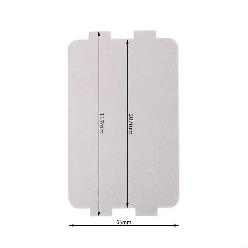 U1JE 5Pcs 전자 레인지 운모 플레이트 시트 Midea 용 두꺼운 교체 부품 107x64mm