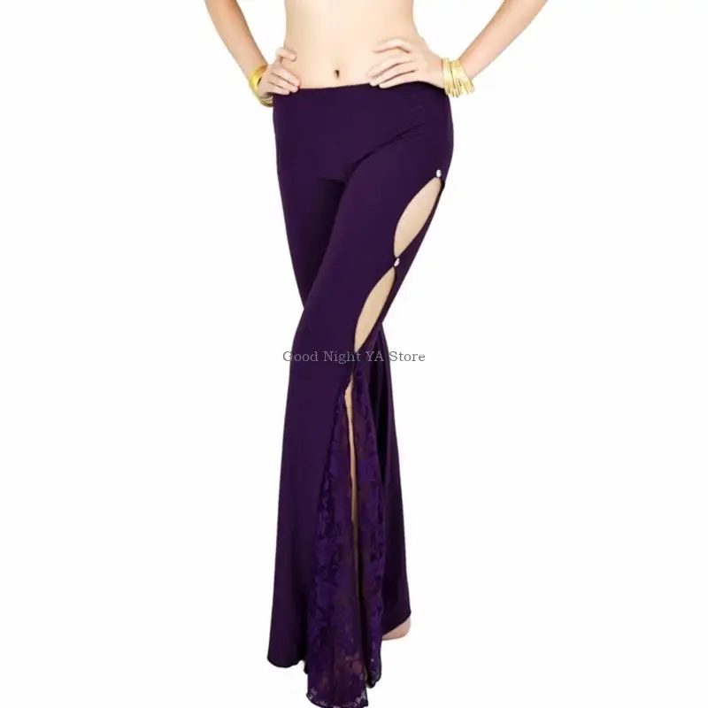 Quần Bellydance khô nhanh Nhiều màu sắc Thiết thực Trang phục khiêu vũ thoải mái Sử dụng trên sân khấu