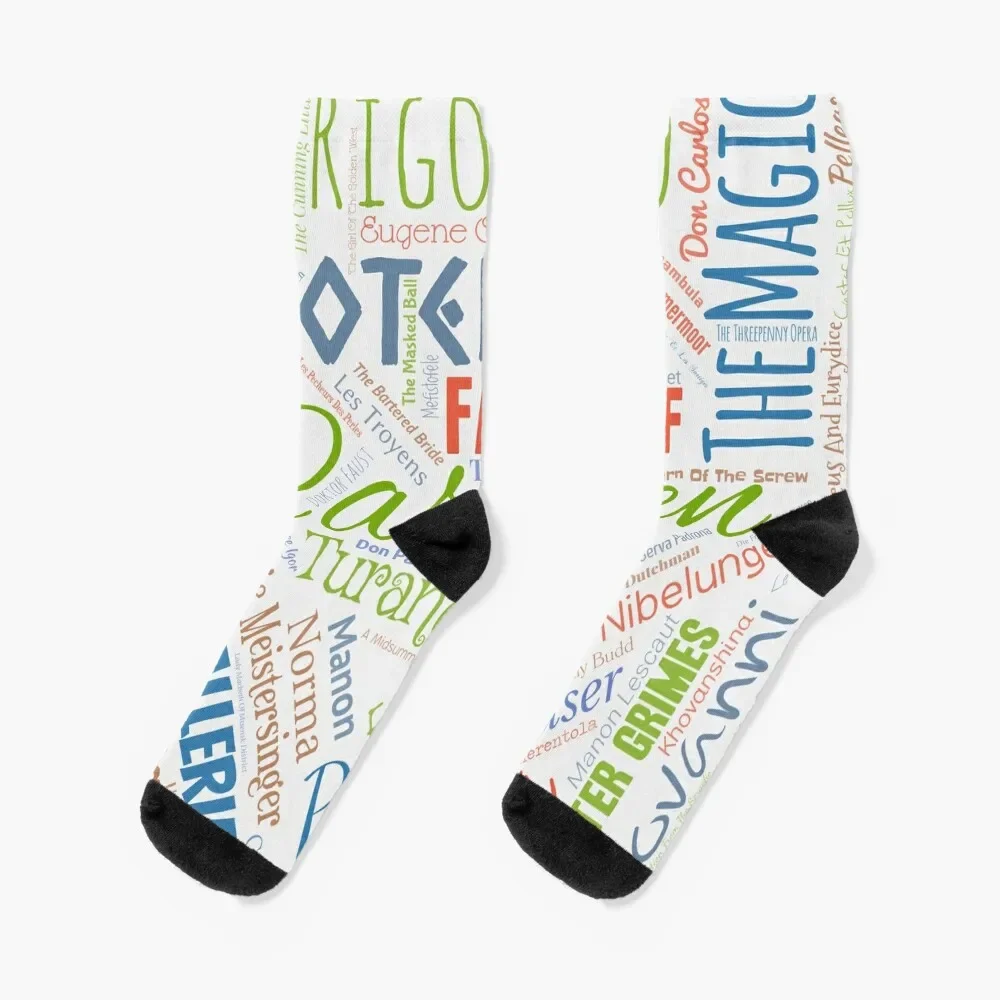 

Opera Socks floral new year Socks Men's Women's