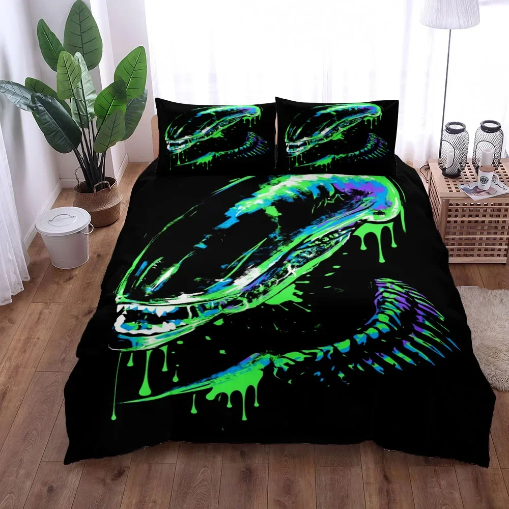 Aliens Horrible Duvet Cover Set King Queen Double Full Twin Single Size Bed Linen Set