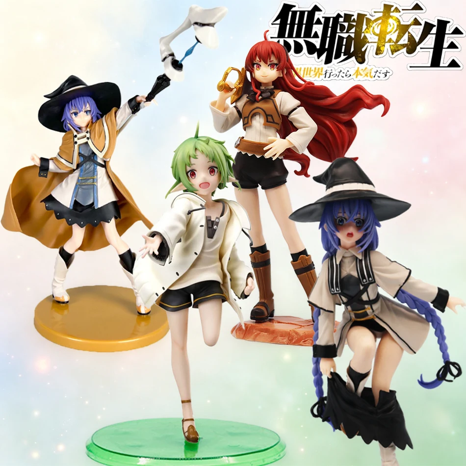 Vente Flash 2026 Mushoku Tensei Jobless Reincarnation Roxy Migurdia Eris Greyrat Sylphiette Figurine en PVC d'Anime, Statue de Collection, Cadeau