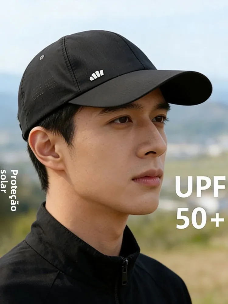 bananain-lightweight-baseball-cap-wr732-unisex-three-proof-sun-hat-soft-top-wide-brim-face-slimming-duckbill-cap