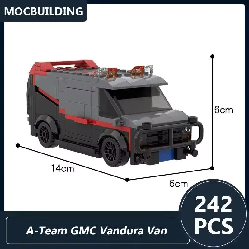 

Vandura Van Model A-Team GMC MOC Building Blocks DIY Assembled Bricks Cars Vehicle Collection Display Toys Xmas Gifts 242PCS