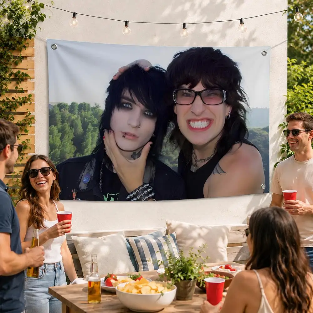 Jake Webber And Johnnie Meme Flags Flag Soft skin-friendly Durable Tapestry Outdoor party Home living room bedroom Decoration