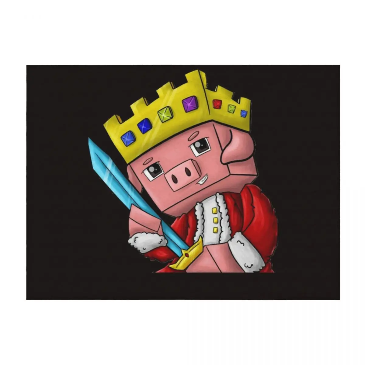 

Technoblade Merch Technoblade Logo Gifts For Fans Throw Blanket valentine gift ideas Beach Comforter warm winter Blankets