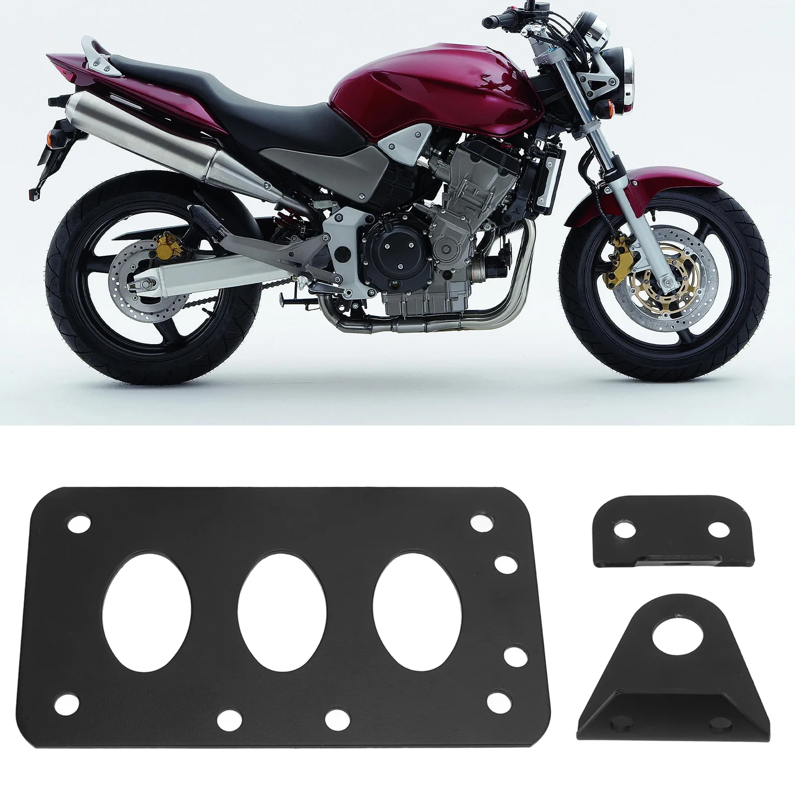 

Универсальный кронштейн для тормоза мотоцикла, боковой держатель номерного знака, замена для Fatboy Iron 883, черный