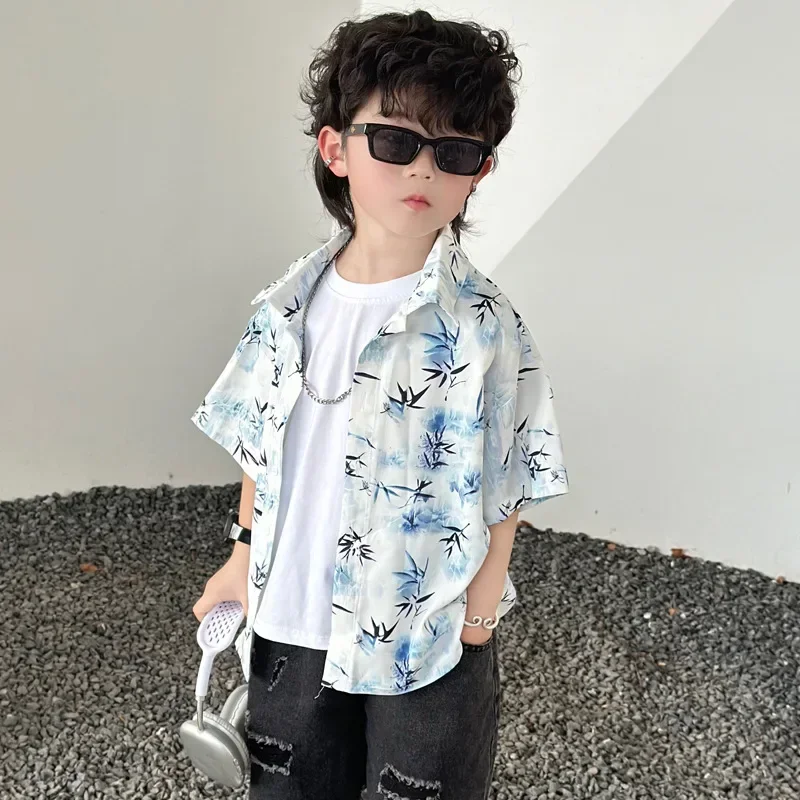 Resort Couple Look Parents and Children Summer Clothes Family Matching Holiday Clothing Mom Daughter Beach Dress Dad Son Shirts image 4