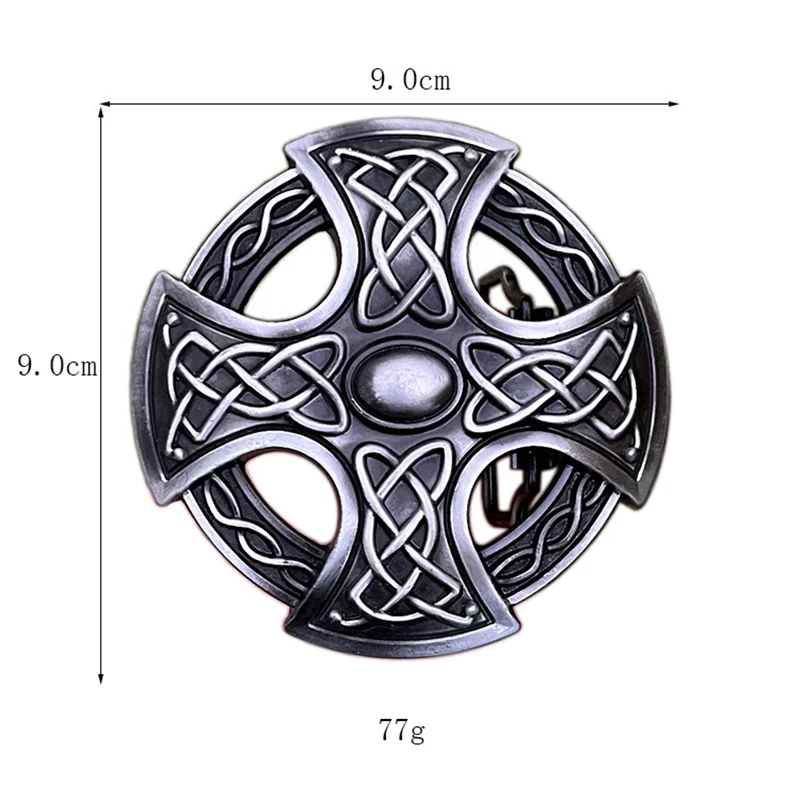 Kelt knot cross belt buckle Western style