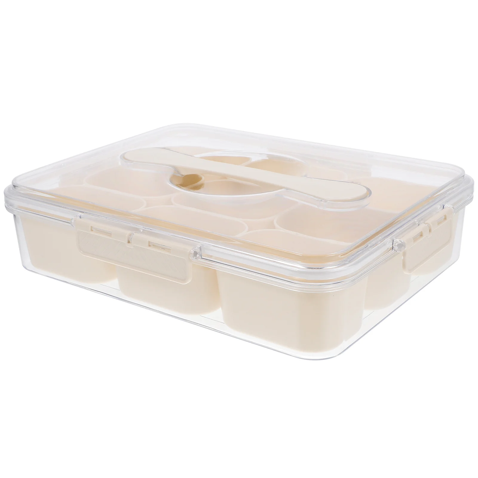 

9-Compartment Thickened Freezer Organizer Multi-Function Vegetable Fridge Bin Transparent Classified Storage Box Portable
