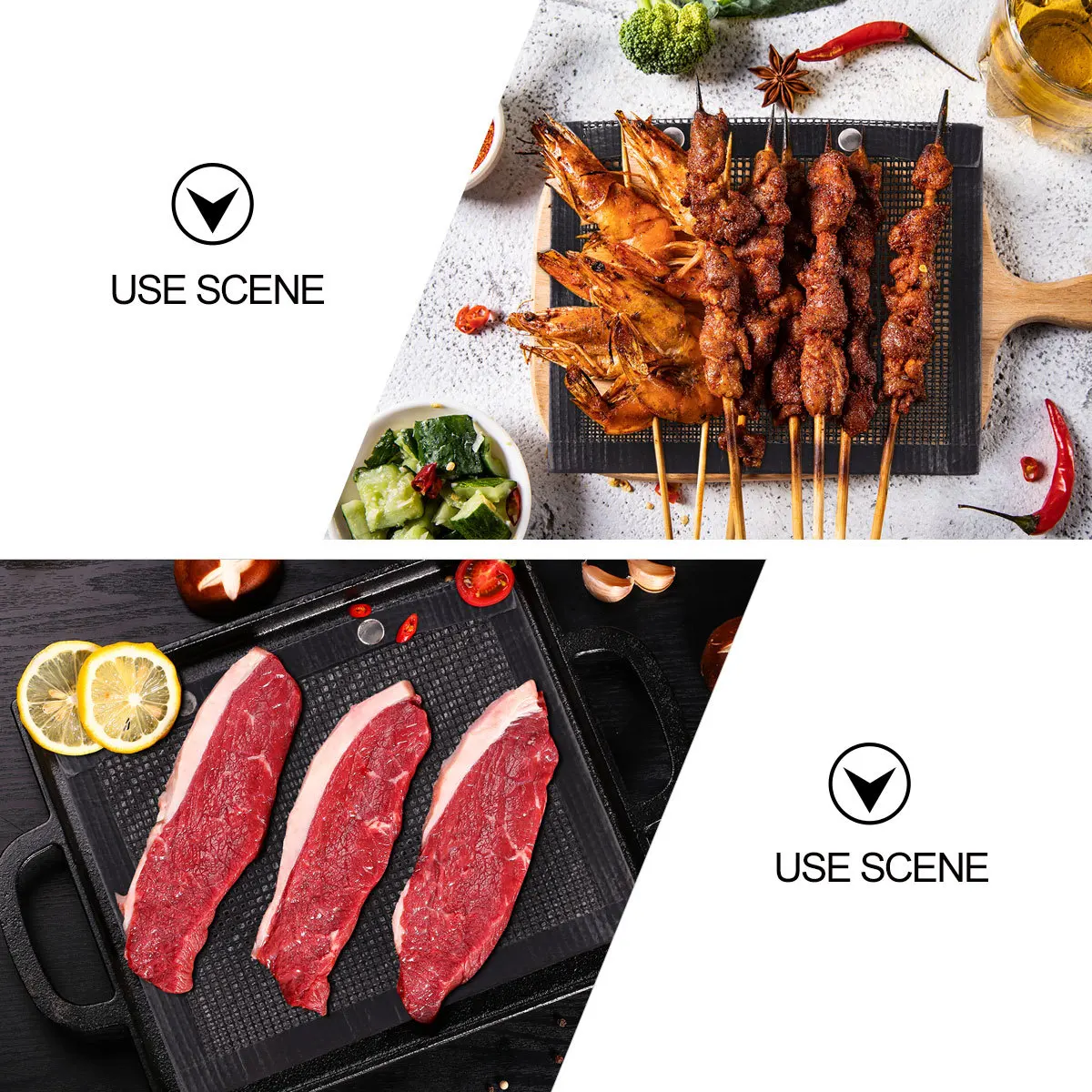 

Bbq Grill Mesh Bag Heavy Duty Reusable Barbecue Pad 316°C Heat Resistant Dishwasher Safe For Gas Charcoal Electric Grill