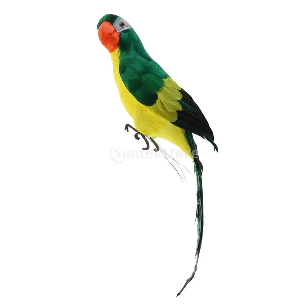 

1 Pieces Multi-Color Parrot Bird Figurine Decorative Ornament