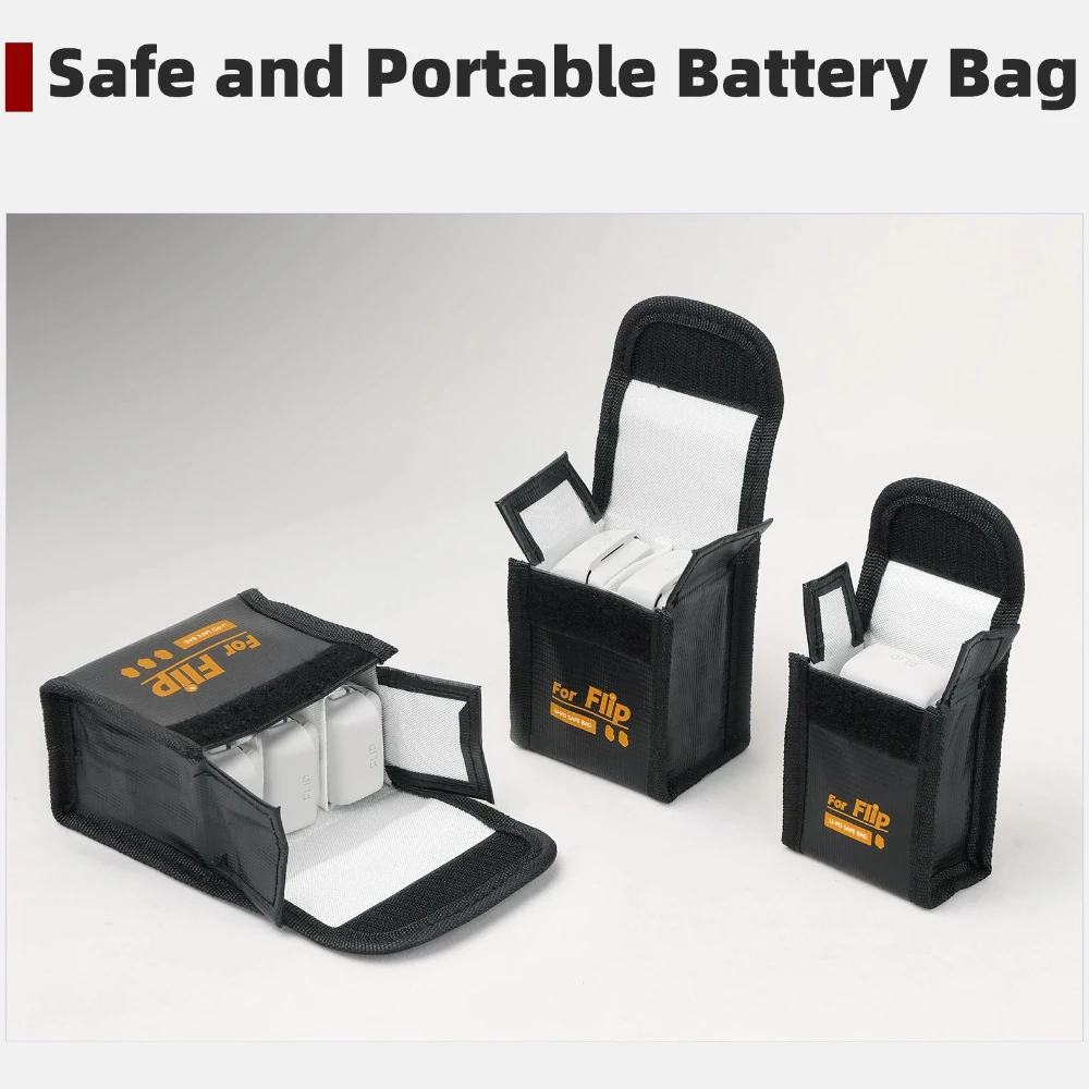 بطارية ليثيوم حقيبة مقاومة للانفجار ل DJI Filp ارتفاع درجة الحرارة السلامة تخزين حقيبة واقية ل DJI الوجه ملحقات طائرة بدون طيار